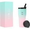 imageIRON FLASK Rover Tumbler 202 Lids Vacuum Insulated Stainless Steel Bottle Double Walled Drinking Cup  Thermos Travel Mug  Midnight Black 20 OzBubble Gum