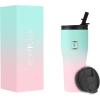 imageIRON FLASK Rover Tumbler 202 Lids Vacuum Insulated Stainless Steel Bottle Double Walled Drinking Cup  Thermos Travel Mug  Midnight Black 20 OzBubble Gum