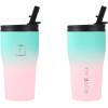 imageIRON FLASK Rover Tumbler 202 Lids Vacuum Insulated Stainless Steel Bottle Double Walled Drinking Cup  Thermos Travel Mug  Midnight Black 20 OzBubble Gum