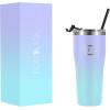 imageIRON FLASK Rover Tumbler 202 Lids Vacuum Insulated Stainless Steel Bottle Double Walled Drinking Cup  Thermos Travel Mug  Midnight Black 20 OzCotton Candy