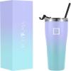 imageIRON FLASK Rover Tumbler 202 Lids Vacuum Insulated Stainless Steel Bottle Double Walled Drinking Cup  Thermos Travel Mug  Midnight Black 20 OzCotton Candy