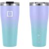 imageIRON FLASK Rover Tumbler 202 Lids Vacuum Insulated Stainless Steel Bottle Double Walled Drinking Cup  Thermos Travel Mug  Midnight Black 20 OzCotton Candy