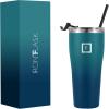 imageIRON FLASK Rover Tumbler 202 Lids Vacuum Insulated Stainless Steel Bottle Double Walled Drinking Cup  Thermos Travel Mug  Midnight Black 20 OzDark Night
