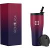 imageIRON FLASK Rover Tumbler 202 Lids Vacuum Insulated Stainless Steel Bottle Double Walled Drinking Cup  Thermos Travel Mug  Midnight Black 20 OzDark Rainbow