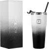 imageIRON FLASK Rover Tumbler 202 Lids Vacuum Insulated Stainless Steel Bottle Double Walled Drinking Cup  Thermos Travel Mug  Midnight Black 20 OzDay  Night