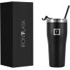 imageIRON FLASK Rover Tumbler 202 Lids Vacuum Insulated Stainless Steel Bottle Double Walled Drinking Cup  Thermos Travel Mug  Midnight Black 20 OzMidnight Black