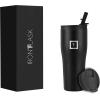 imageIRON FLASK Rover Tumbler 202 Lids Vacuum Insulated Stainless Steel Bottle Double Walled Drinking Cup  Thermos Travel Mug  Midnight Black 20 OzMidnight Black