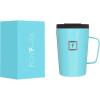 imageIRON FLASK Grip Coffee Mug 2012 Oz Leak Proof Vacuum Insulated Stainless Steel Bottle Double Walled Thermo Travel Hot Cold Water Metal Canteen  Arctic Glow