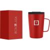 imageIRON FLASK Grip Coffee Mug 2012 Oz Leak Proof Vacuum Insulated Stainless Steel Bottle Double Walled Thermo Travel Hot Cold Water Metal Canteen  Fire Red