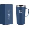 imageIRON FLASK Grip Novelty Coffee Mug  Leak Proof Vacuum Insulated Stainless Steel Bottle Double Walled Thermo Travel Hot Cold Water Metal Canteen  Rose Gold 12 Oz  Classic BottomTwilight Blue
