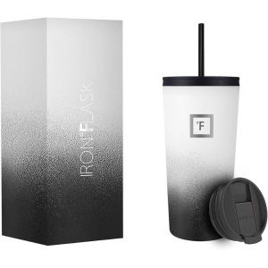 imageIRON FLASK Classic Tumbler 202 Lids Straw Flip Vacuum Insulated Stainless Steel Water Bottle Double Walled Drinking cup Thermos Travel Mug  Aura 32 OzDay  Night