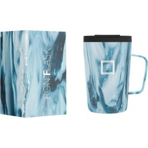 imageIRON FLASK Grip Coffee Mug 2012 Oz Leak Proof Vacuum Insulated Stainless Steel Bottle Double Walled Thermo Travel Hot Cold Water Metal Canteen  Ocean