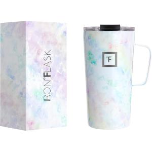 imageIRON FLASK Grip Novelty Coffee Mug  Leak Proof Vacuum Insulated Stainless Steel Bottle Double Walled Thermo Travel Hot Cold Water Metal Canteen  Rose Gold 12 Oz  Classic BottomPearl