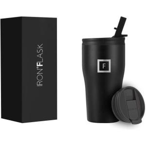 imageIRON FLASK Rover Tumbler 202 Lids Vacuum Insulated Stainless Steel Bottle Double Walled Drinking Cup  Thermos Travel Mug  Midnight Black 20 OzMidnight Black