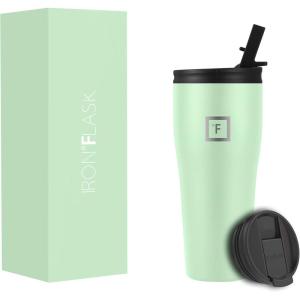 imageIRON FLASK Rover Tumbler 202 Lids Vacuum Insulated Stainless Steel Bottle Double Walled Drinking Cup  Thermos Travel Mug  Midnight Black 20 OzMint