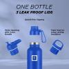 imageIRON FLASK Camping ampamp Hiking Hydration Canteens  3 Lids Narrow Spout Lid Leak Proof Vacuum Insulated Stainless Steel  Hot ampamp Cold Double Walled Sports Water Bottle  Day ampamp Night 64 OzCobalt