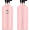 imageIRON FLASK Camping ampamp Hiking Hydration Canteens  3 Lids Narrow Spout Lid Leak Proof Vacuum Insulated Stainless Steel  Hot ampamp Cold Double Walled Sports Water Bottle  Day ampamp Night 64 OzRose
