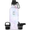 imageIRON FLASK Camping ampamp Hiking Hydration Canteens  3 Lids Narrow Spout Lid Leak Proof Vacuum Insulated Stainless Steel  Hot ampamp Cold Double Walled Sports Water Bottle  Day ampamp Night 64 OzPearl
