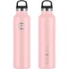 imageIRON FLASK Camping ampamp Hiking Hydration Canteens  3 Lids Narrow Spout Lid Leak Proof Vacuum Insulated Stainless Steel  Hot ampamp Cold Double Walled Sports Water Bottle  Day ampamp Night 64 OzRose