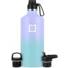 imageIRON FLASK Camping ampamp Hiking Hydration Canteens  3 Lids Narrow Spout Lid Leak Proof Vacuum Insulated Stainless Steel  Hot ampamp Cold Double Walled Sports Water Bottle  Day ampamp Night 64 OzCotton Candy