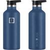 imageIRON FLASK Camping ampamp Hiking Hydration Canteens  3 Lids Narrow Spout Lid Leak Proof Vacuum Insulated Stainless Steel  Hot ampamp Cold Double Walled Sports Water Bottle  Day ampamp Night 64 OzTwilight Blue