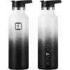 imageIRON FLASK Camping ampamp Hiking Hydration Canteens  3 Lids Narrow Spout Lid Leak Proof Vacuum Insulated Stainless Steel  Hot ampamp Cold Double Walled Sports Water Bottle  Day ampamp Night 64 OzDay  Night
