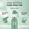 imageIRON FLASK Camping ampamp Hiking Hydration Canteens  3 Lids Narrow Spout Lid Leak Proof Vacuum Insulated Stainless Steel  Hot ampamp Cold Double Walled Sports Water Bottle  Day ampamp Night 64 OzSage