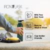 imageIRON FLASK Camping ampamp Hiking Hydration Canteens  3 Lids Narrow Spout Lid Leak Proof Vacuum Insulated Stainless Steel  Hot ampamp Cold Double Walled Sports Water Bottle  Day ampamp Night 64 OzDark Pine