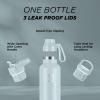 imageIRON FLASK Camping ampamp Hiking Hydration Canteens  3 Lids Narrow Spout Lid Leak Proof Vacuum Insulated Stainless Steel  Hot ampamp Cold Double Walled Sports Water Bottle  Day ampamp Night 64 OzMorning Mist