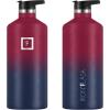 imageIRON FLASK Camping ampamp Hiking Hydration Canteens  3 Lids Narrow Spout Lid Leak Proof Vacuum Insulated Stainless Steel  Hot ampamp Cold Double Walled Sports Water Bottle  Day ampamp Night 64 OzDark Rainbow
