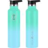 imageIRON FLASK Camping ampamp Hiking Hydration Canteens  3 Lids Narrow Spout Lid Leak Proof Vacuum Insulated Stainless Steel  Hot ampamp Cold Double Walled Sports Water Bottle  Day ampamp Night 64 OzSky