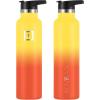 imageIRON FLASK Camping ampamp Hiking Hydration Canteens  3 Lids Narrow Spout Lid Leak Proof Vacuum Insulated Stainless Steel  Hot ampamp Cold Double Walled Sports Water Bottle  Day ampamp Night 64 OzFire