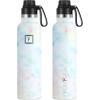 imageIRON FLASK Camping ampamp Hiking Hydration Canteens  3 Lids Narrow Spout Lid Leak Proof Vacuum Insulated Stainless Steel  Hot ampamp Cold Double Walled Sports Water Bottle  Day ampamp Night 64 OzPearl