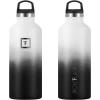 imageIRON FLASK Camping ampamp Hiking Hydration Canteens  3 Lids Narrow Spout Lid Leak Proof Vacuum Insulated Stainless Steel  Hot ampamp Cold Double Walled Sports Water Bottle  Day ampamp Night 64 OzDay  Night
