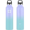 imageIRON FLASK Camping ampamp Hiking Hydration Canteens  3 Lids Narrow Spout Lid Leak Proof Vacuum Insulated Stainless Steel  Hot ampamp Cold Double Walled Sports Water Bottle  Day ampamp Night 64 OzCotton Candy