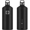 imageIRON FLASK Camping ampamp Hiking Hydration Canteens  3 Lids Narrow Spout Lid Leak Proof Vacuum Insulated Stainless Steel  Hot ampamp Cold Double Walled Sports Water Bottle  Day ampamp Night 64 OzMidnight Black