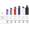imageIRON FLASK Camping ampamp Hiking Hydration Canteens  3 Lids Narrow Spout Lid Leak Proof Vacuum Insulated Stainless Steel  Hot ampamp Cold Double Walled Sports Water Bottle  Day ampamp Night 64 OzMidnight Black