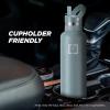 imageIRON FLASK Camping ampamp Hiking Hydration Canteens  3 Lids Narrow Straw Lid Leak Proof Vacuum Insulated Stainless Steel  Hot ampamp Cold Double Walled Sports Water Bottle  Fire 32 OzElemental Gray