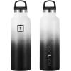 imageIRON FLASK Camping ampamp Hiking Hydration Canteens  3 Lids Narrow Straw Lid Leak Proof Vacuum Insulated Stainless Steel  Hot ampamp Cold Double Walled Sports Water Bottle  Fire 32 OzDay  Night