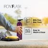 imageIRON FLASK Camping ampamp Hiking Hydration Canteens  3 Lids Narrow Straw Lid Leak Proof Vacuum Insulated Stainless Steel  Hot ampamp Cold Double Walled Sports Water Bottle  Fire 32 OzBurgundy