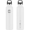 imageIRON FLASK Camping ampamp Hiking Hydration Canteens  3 Lids Narrow Straw Lid Leak Proof Vacuum Insulated Stainless Steel  Hot ampamp Cold Double Walled Sports Water Bottle  Fire 32 OzWinter White