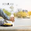 imageIRON FLASK Camping ampamp Hiking Hydration Canteens  3 Lids Narrow Straw Lid Leak Proof Vacuum Insulated Stainless Steel  Hot ampamp Cold Double Walled Sports Water Bottle  Fire 32 OzCashmere Cream