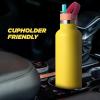 imageIRON FLASK Camping ampamp Hiking Hydration Canteens  3 Lids Narrow Straw Lid Leak Proof Vacuum Insulated Stainless Steel  Hot ampamp Cold Double Walled Sports Water Bottle  Fire 32 OzCaribbean Heat
