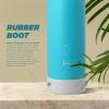 imageIRON FLASK Camping ampamp Hiking Hydration Canteens  3 Lids Narrow Straw Lid Leak Proof Vacuum Insulated Stainless Steel  Hot ampamp Cold Double Walled Sports Water Bottle  Fire 32 OzAzure Mist