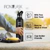 imageIRON FLASK Camping ampamp Hiking Hydration Canteens  3 Lids Narrow Straw Lid Leak Proof Vacuum Insulated Stainless Steel  Hot ampamp Cold Double Walled Sports Water Bottle  Fire 32 OzAutumn Cocoa