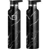 imageIRON FLASK Camping ampamp Hiking Hydration Canteens  3 Lids Narrow Straw Lid Leak Proof Vacuum Insulated Stainless Steel  Hot ampamp Cold Double Walled Sports Water Bottle  Fire 32 OzBlack Marquina