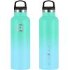 imageIRON FLASK Camping ampamp Hiking Hydration Canteens  3 Lids Narrow Straw Lid Leak Proof Vacuum Insulated Stainless Steel  Hot ampamp Cold Double Walled Sports Water Bottle  Fire 32 OzSky