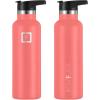 imageIRON FLASK Camping ampamp Hiking Hydration Canteens  3 Lids Narrow Straw Lid Leak Proof Vacuum Insulated Stainless Steel  Hot ampamp Cold Double Walled Sports Water Bottle  Fire 32 OzPeach