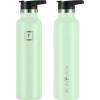imageIRON FLASK Camping ampamp Hiking Hydration Canteens  3 Lids Narrow Straw Lid Leak Proof Vacuum Insulated Stainless Steel  Hot ampamp Cold Double Walled Sports Water Bottle  Fire 32 OzMint