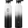 imageIRON FLASK Camping ampamp Hiking Hydration Canteens  3 Lids Narrow Straw Lid Leak Proof Vacuum Insulated Stainless Steel  Hot ampamp Cold Double Walled Sports Water Bottle  Fire 32 OzDay  Night